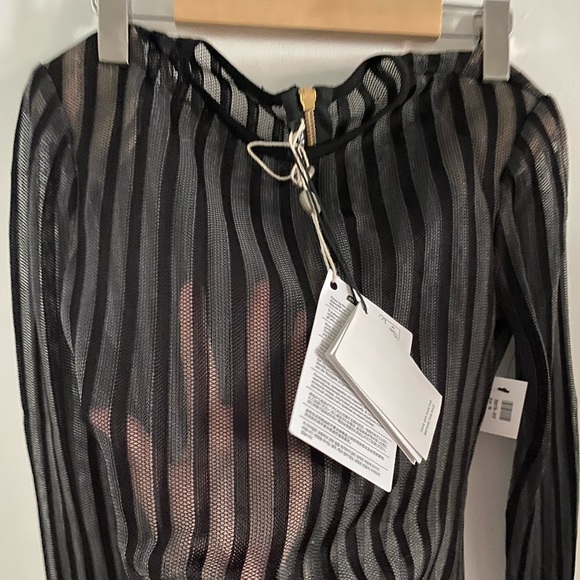 100% Authentic Balmain Stripped Body Suit BNWT - Picture 14 of 16
